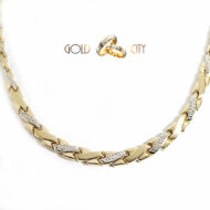 Sárga fehér arany nyakék az ékszer webáruházból-GoldCity-Ékszer-Webáruház