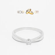 Fehér arany brill gyűrű az ékszer webáruházból-GoldCity-Ékszer-Webáruház