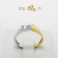 Fehér sárga arany gyűrű az ékszer webáruházból-GoldCity-Ékszer-Webáruház