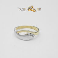 Sárga fehér arany gyűrű az ékszer webáruházból-GoldCity-Ékszer-Webáruház