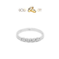 Szolid fehér arany gyűrű, jegygyűrű az ékszer webáruházból-goldcity.hu