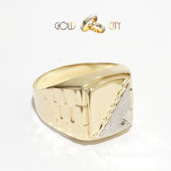 Kétszínű arany pecsétgyűrű az ékszer webáruházból-GoldCity-Ékszer-Webáruház