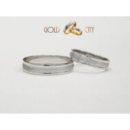 Fehér arany karikagyűrű  kövekkel díszítve-Goldcity Ékszer Webáruház