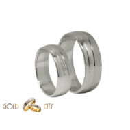Fehér arany karikagyűrű, jegygyűrű, Goldcity Ékszer Webáruház