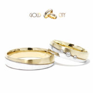 Karikagyűrű hullám mintával, 14 karátos aranyból-goldcity.hu