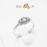 Fehér arany gyűrű, jegygyűrű az ékszer webáruházból