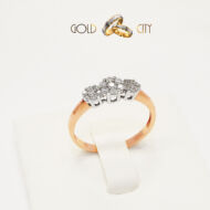 Rozé és fehér arany jegygyűrű az ékszer webáruházból-goldcity.hu