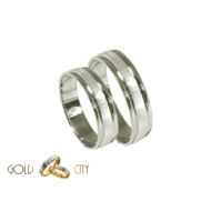 Fehér arany karikagyűrű,jegygyűrű az ékszer webáruházból-goldcity.hu