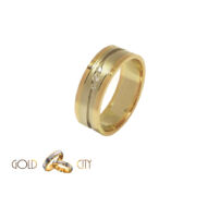 Rozé és fehér arany karikagyűrű, a Gold City Ékszer Webáruház kínálatából.