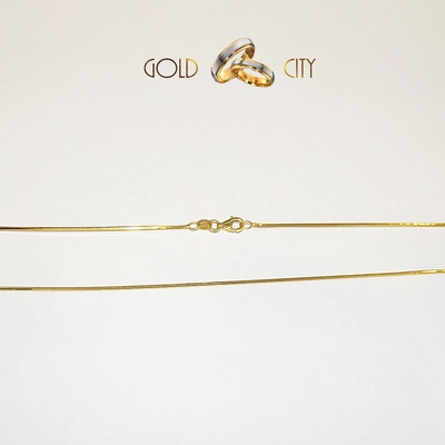 L-S-1417 sárga arany kígyó nyaklánc hossza 55 cm