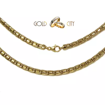 Dekoratív, rendkívül masszív 14 karátos aranyból készült nyaklánc