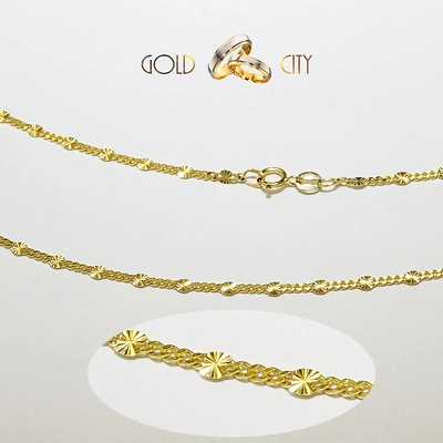 LS-S-4260 sárga arany nyaklánc hossza 50 cm