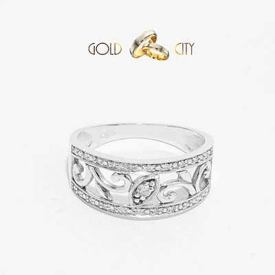 Gyémánt köves gyűrű az ékszer webáruházból-goldcity.hu