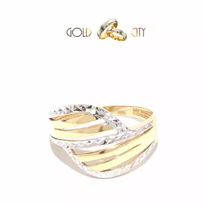 GY-S-2884 sárga arany gyűrű mérete 56