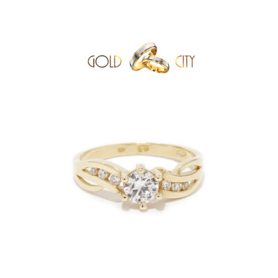 Fehér arany gyűrű, jegygyűrű az ékszer webáruházból-goldcity.hu