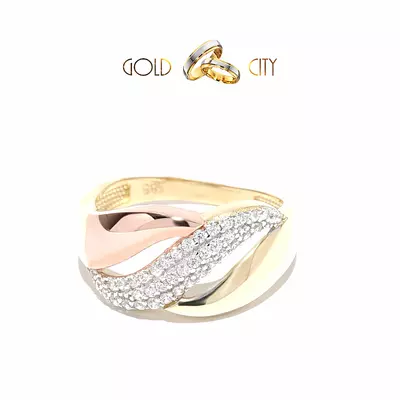 GYP-S-3988 többszínű arany gyűrű mérete 52