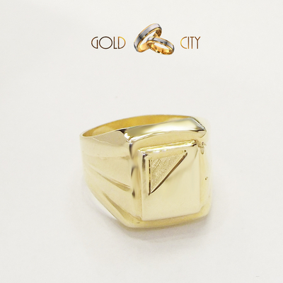 Sárga arany férfi pecsétgyűrű az ékszer webáruházból-GoldCity-Ékszer-Webáruház