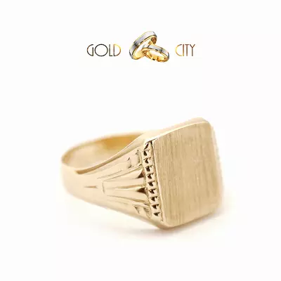 Sárga arany pecsétgyűrű az ékszer webáruházból-GoldCity-Ékszer-Webáruház