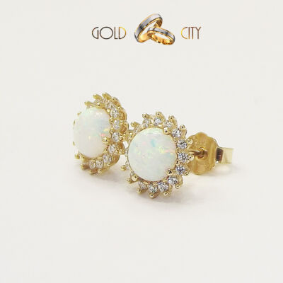 Opál köves arany fülbevaló az ékszer webáruházból-goldcity.hu