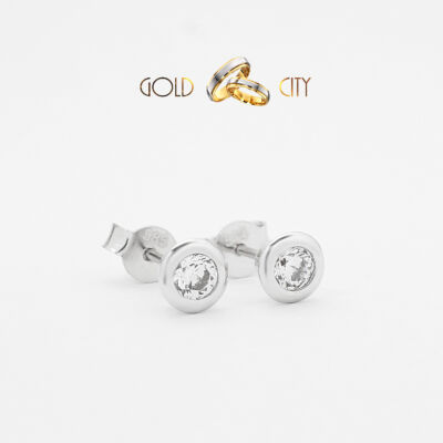 Fehér arany fülbevaló az ékszer webáruházból-GoldCity-Ékszer-Webáruház