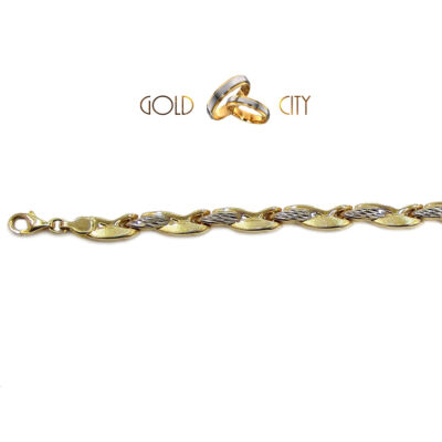 Sárga fehér arany karkötő az ékszer webáruházból-GoldCity-Ékszer-Webáruház