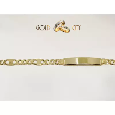 OKL-S-868 sárga arany férfi karkötő hossza 21 cm