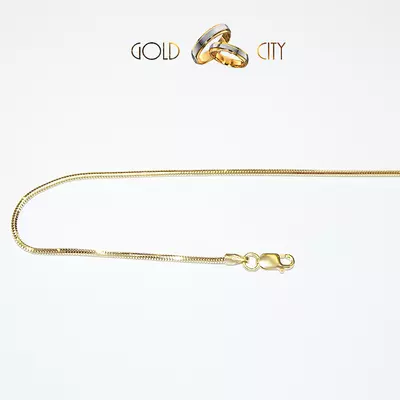 Modern 14 karátos  sárga arany kígyó karkötő