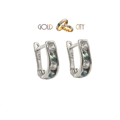 Bébi fülbevaló fehér aranyból-Goldcity Ékszer Webáruház