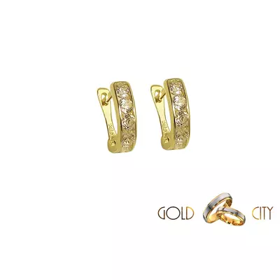 Sárga arany bébi fülbevaló az ékszer webáruházból-GoldCity-Ékszer-Webáruház