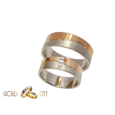 Karikagyűrű, jegygyűrű vésett mintával a GoldCity Ékszer Webáruházból
