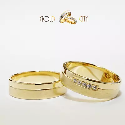 G-1125-S-5K sárga arany karikagyűrű