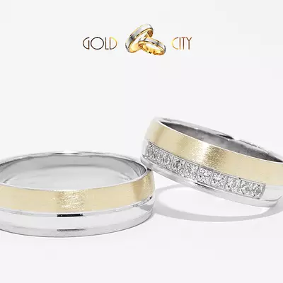 G-1206-SF-köves arany karikagyűrű