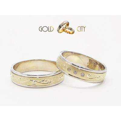Arany karikagyűrű, kézi véséssel a Gold City Ékszer Webáruház kínálatából.
