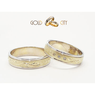 Arany karikagyűrű, kézi véséssel a Gold City Ékszer Webáruház kínálatából.