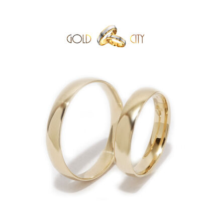 Fényes, 14 k klasszikus sárga arany karikagyűrű-goldcity.hu
