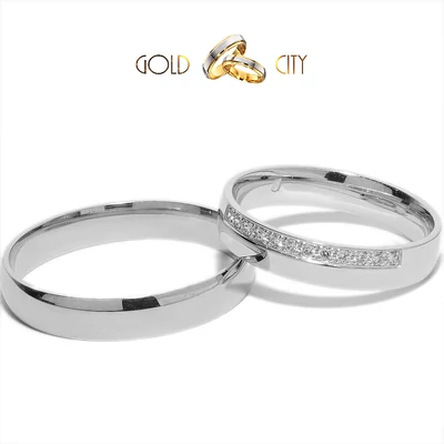 GHO-2644-F fehér arany karikagyűrű 4 mm