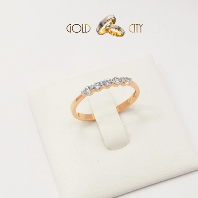 GYP-V-2078 szolid rozé arany gyűrű méret 50-től 58-ig