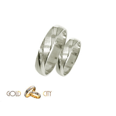 Fehér arany karikagyűrű, jegygyűrű az ékszer webáruházból-goldcity.hu