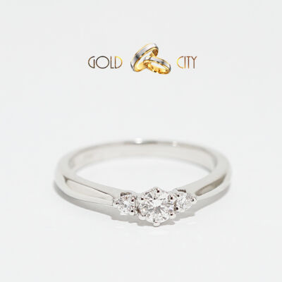 Fehér arany brill gyűrű az ékszer webáruházból-GoldCity-Ékszer-Webáruház