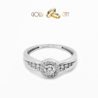 Fehér arany női gyűrű-goldcity.hu
