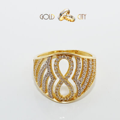 Sárga arany gyűrű az ékszer webáruházból-GoldCity-Ékszer-Webáruház