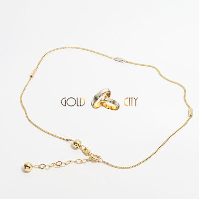 Sárga arany bokalánc az ékszer webáruházból-GoldCity-Ékszer-Webáruház