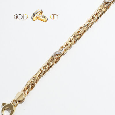 Sárgaés fehér arany karkötő az ékszer webáruházból-GoldCity-Ékszer-Webáruház