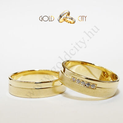 Karikagyűrű 14 karátos  sárga  aranyból-goldcity.hu