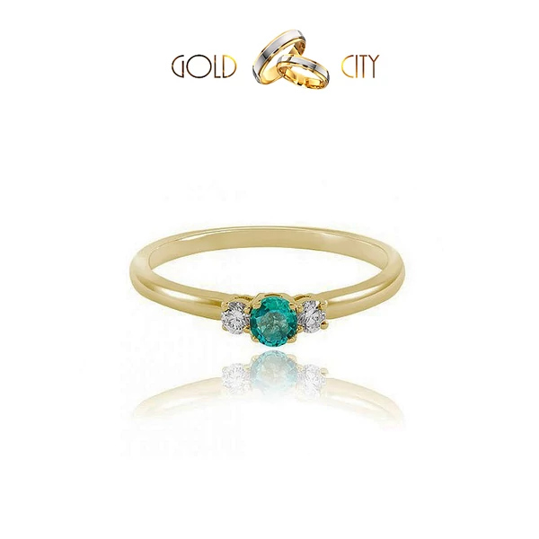 Sárga arany gyűrű az ékszer webáruházból-GoldCity-Ékszer-Webáruház