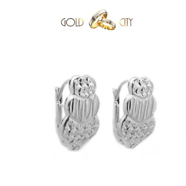 Fehér arany fülbevaló az ékszer webáruházból-GoldCity-Ékszer-Webáruház