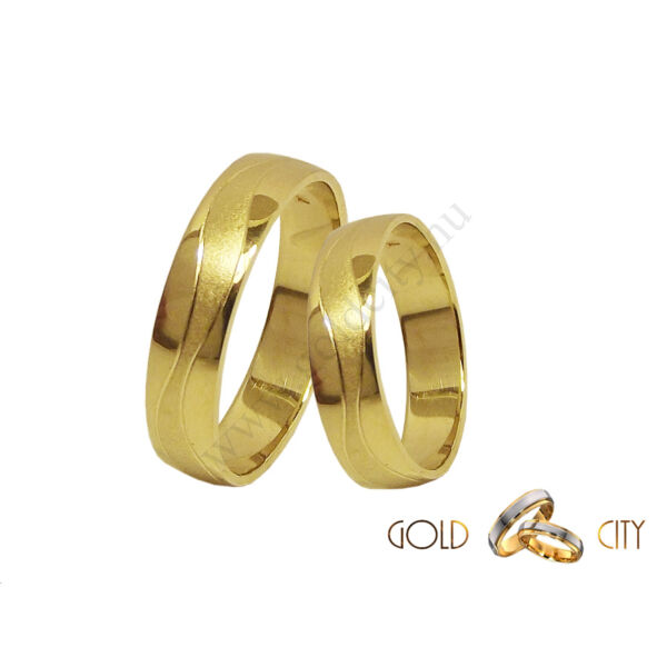 Sárga arany karikagyűrű, a Gold City Ékszer Webáruház kínálatából.
