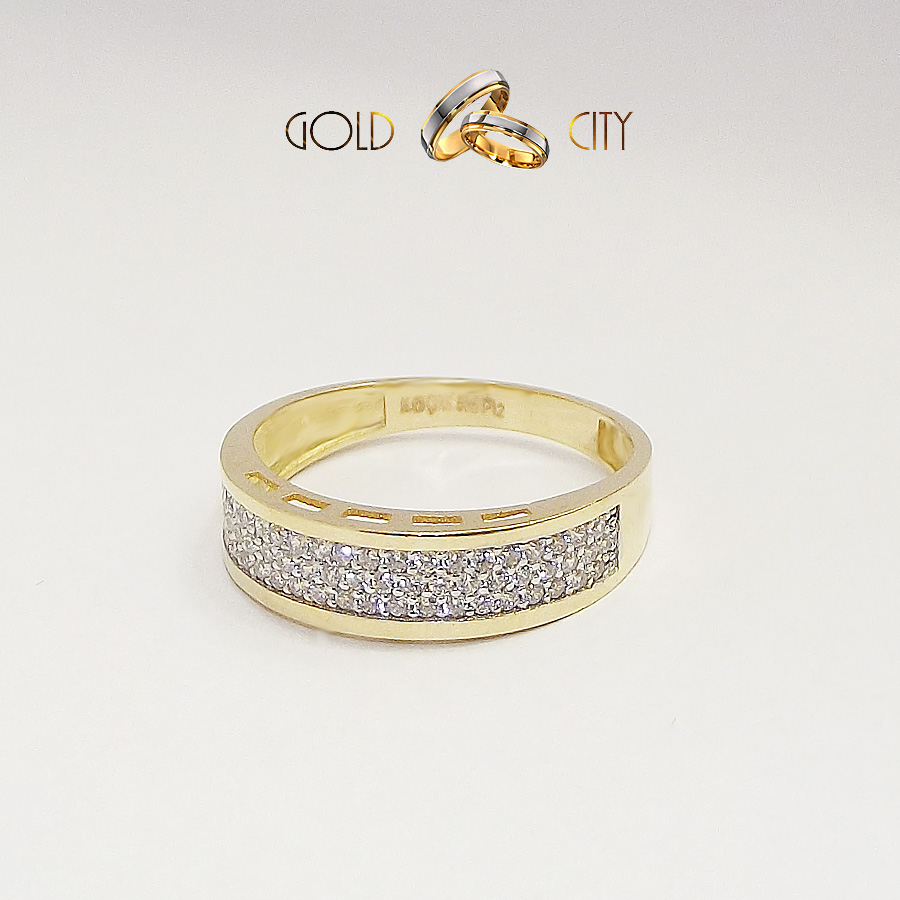 GY-S-2928 sárga arany gyűrű mérete 56