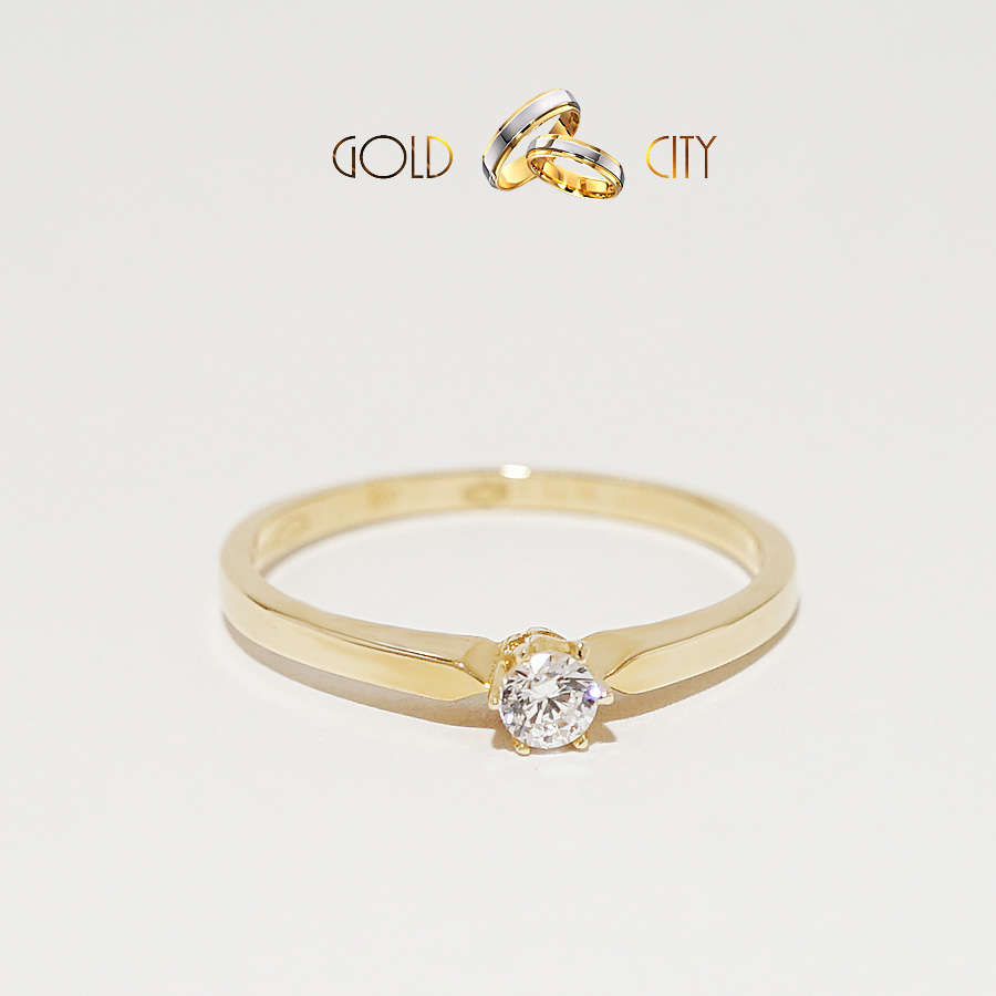 GYP-S-2085 sárga arany gyűrű mérete 50-től 58-ig