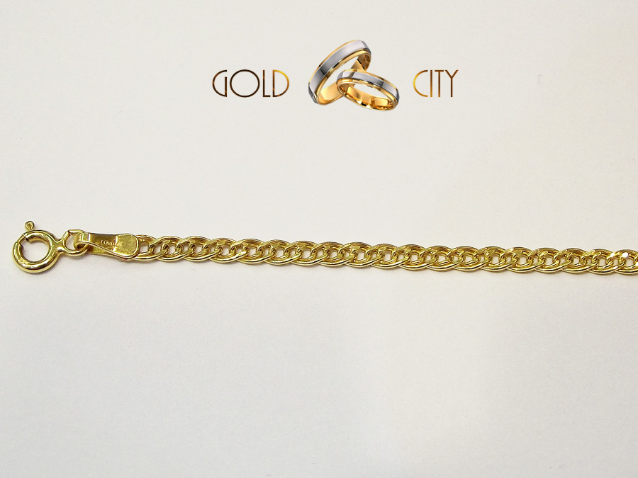 KL-S-1104 sárga arany karkötő hossza 19,5 cm
